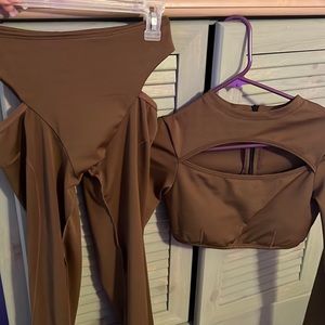 Open top and cut out side pants side medium